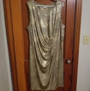 Calvin Klein gold cocktail dress size 22W